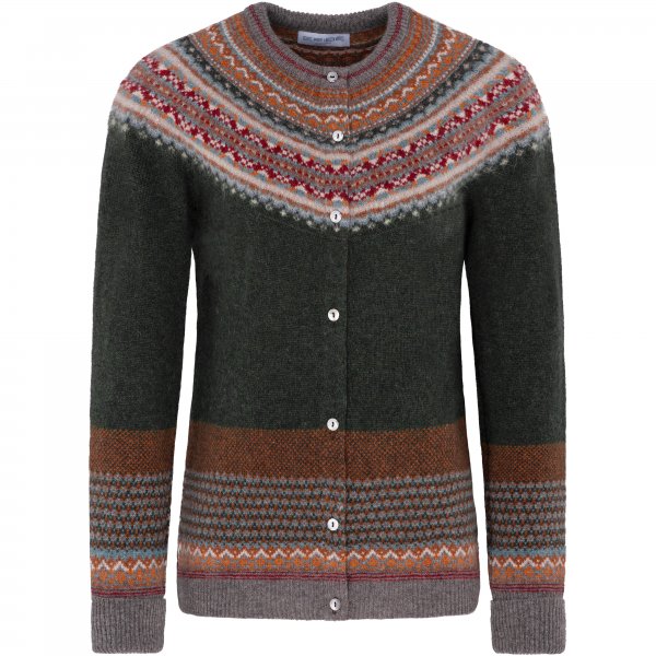 Kardigan damski Eribé Fair Isle, Bracken, rozmiar L