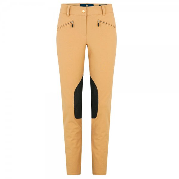 Pantalon pour femme Pamela Henson » Soho «, coton bi-stretch, beige chameau, 34
