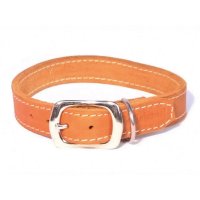 Collar para perro Bolleband Classic 20 mm, coñac, L