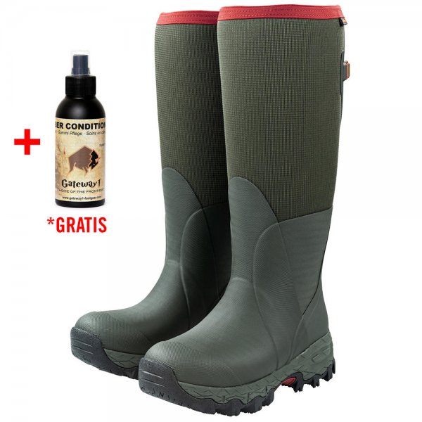 Gateway1 »Woodbeater Lady« Rubber Boots, 17 Inch, 7 mm, Dark Green, 42 (11)