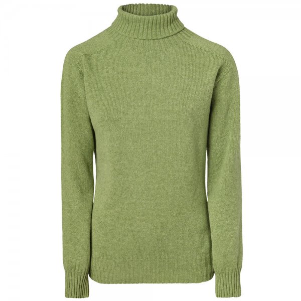 Ladies Turtleneck Sweater, Light Green, Size M