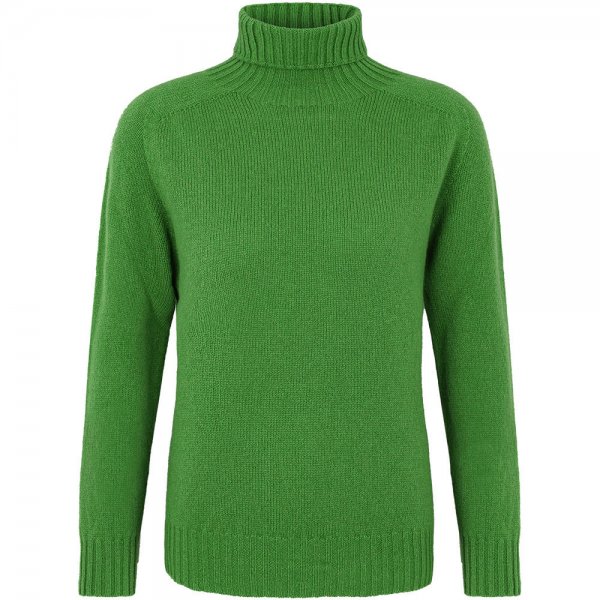 Ladies Turtleneck Sweater, Dark Green, Size L