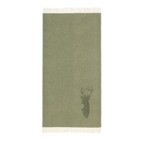 Decke Hubertus, dunkelgrün, 205 x 145 cm