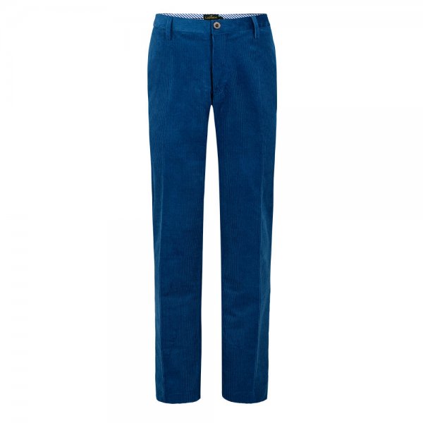 Laksen spodnie męskie sztruksowe Mayfair, niebieskie, rozmiar 48