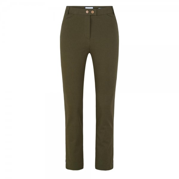 Pantalones para mujer Seductive »Franziska«, dark khaki, talla 36