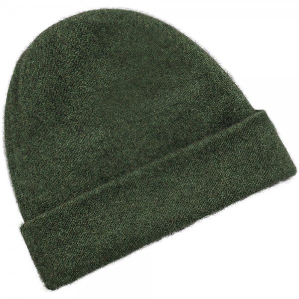 Mütze Merino-Possum, Grün-Melange