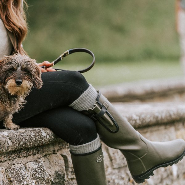 Le Chameau Vierzonord Ladies Rubber Boots Neoprene Lining Vert Chameau 36 Shoes Boots The GunDog Affair