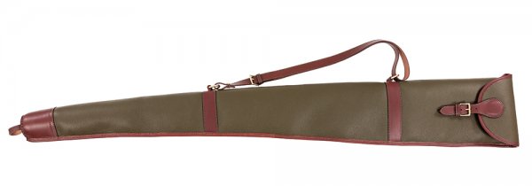 Alexandre Mareuil Shotgun Case, Khaki/Brown, Length 125 cm