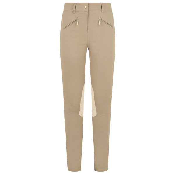 Pamela Henson ladies' trousers &quot;Soho&quot;, bi-stretch cotton, sand, size 34