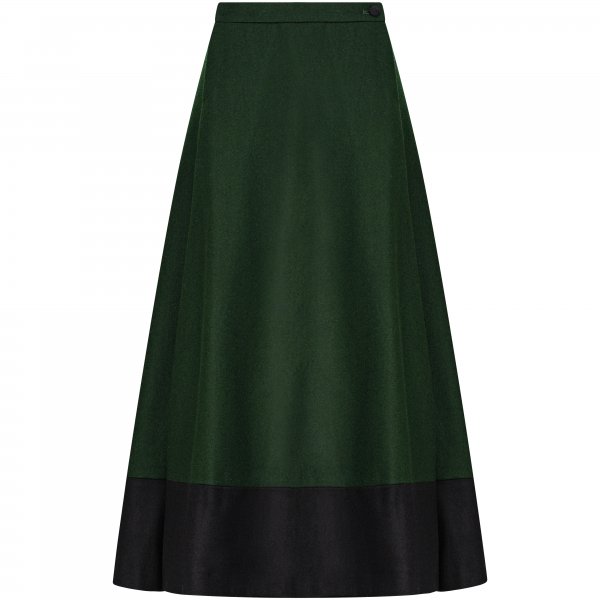 Jupe portefeuille Stajan, avec ourlet, noir, taille 36