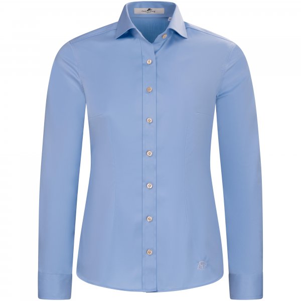 Damenbluse »Amina«, Twill, hellblau, Gr. 36