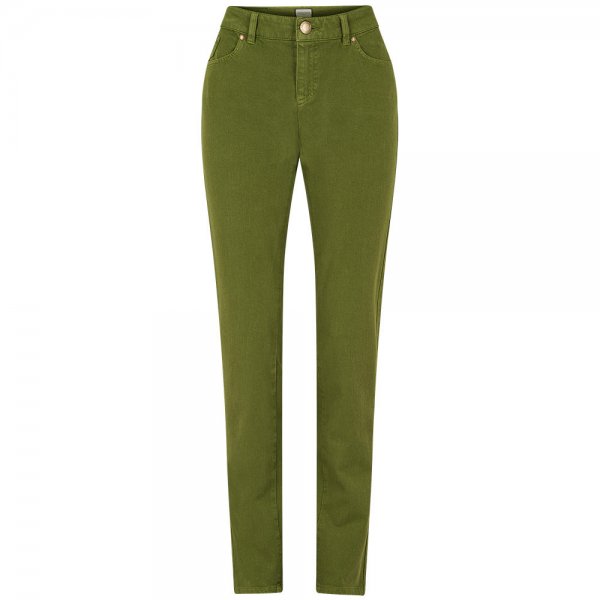 Pantalon pour femme Seductive » Claire «, couleur vert sapin, taille 40