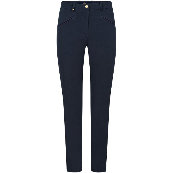 Pamela Henson »Royal« Ladies’ Trousers, Bi-Stretch Cotton, Midnight, Size 38