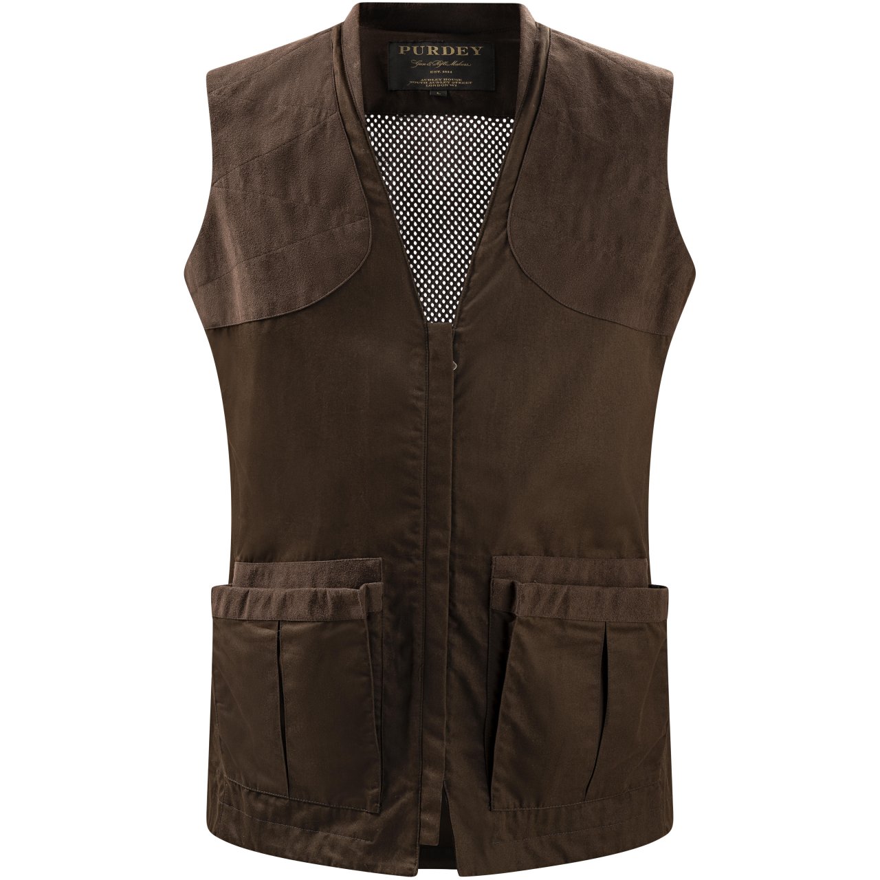 Leather shooting gilet on sale