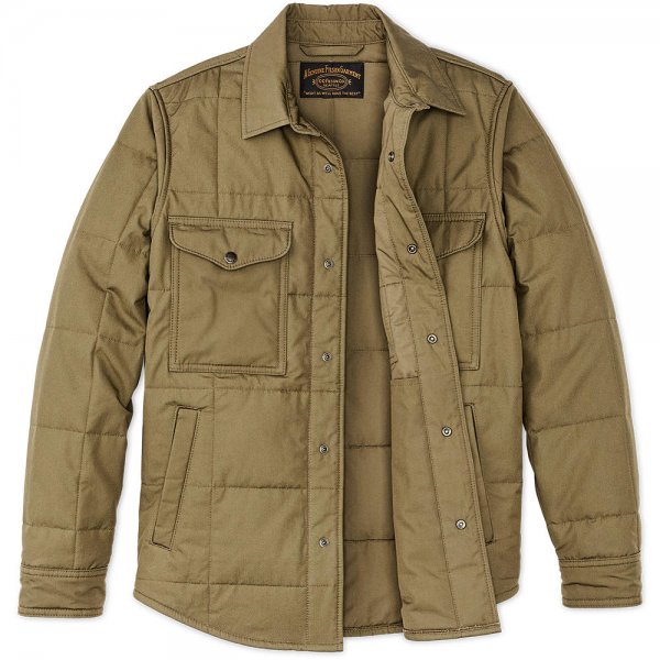 Filson Cover Cloth Quilted Jac-Shirt, olive drab, talla M