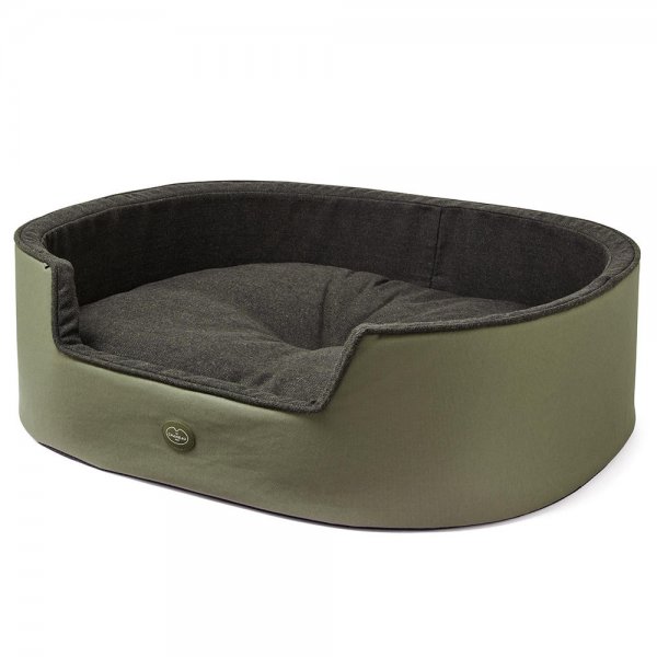 Le Chameau Dog Bed, Vert Chameau, Größe S