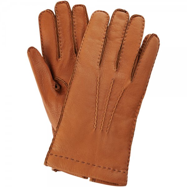 »Feldkirch« Men’s Gloves, Deerskin, Brandy, Size 9.5