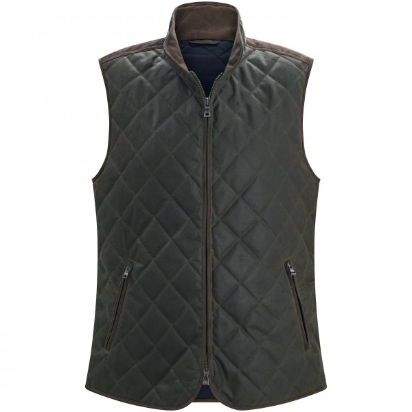 Chaleco encerado para hombre »Dante«, burnt orange, talla 48