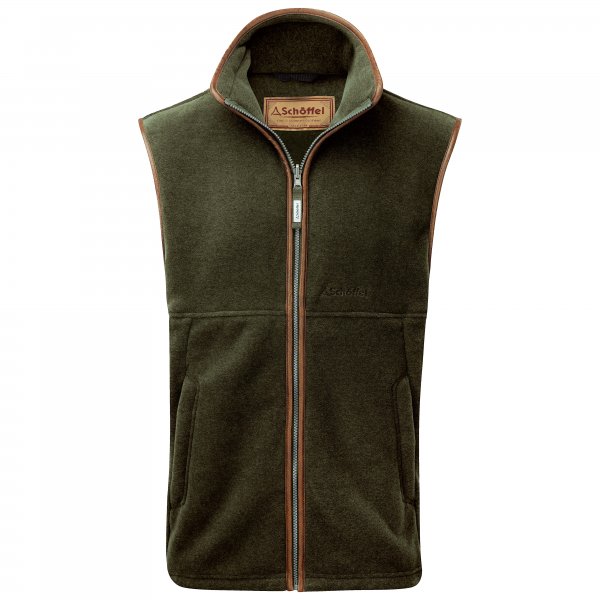 Schöffel »Oakham« Fleece Vest, Dark Olive, Size 58