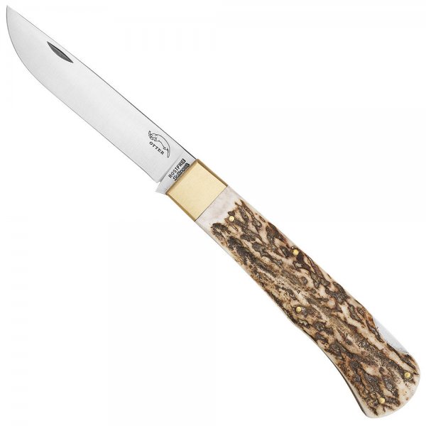 Couteau pliant Otter, corne de cerf