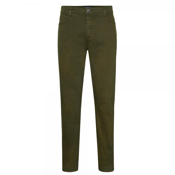 Pantalones Five Pocket de algodón para hombre Purdey, verde musgo, talla 54