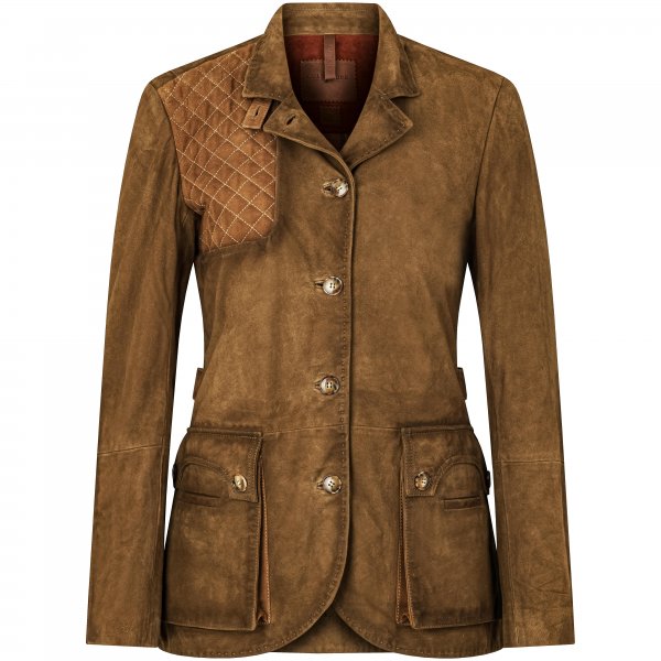 »Norfolk Lady« Ladies’ Leather Hunting Blazer, Forest Green, Size 34