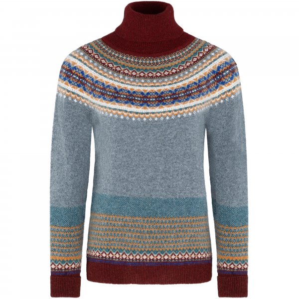 Suéter de cuello alto para mujer Eribé Fair Isle, Hawthorn, talla XXL