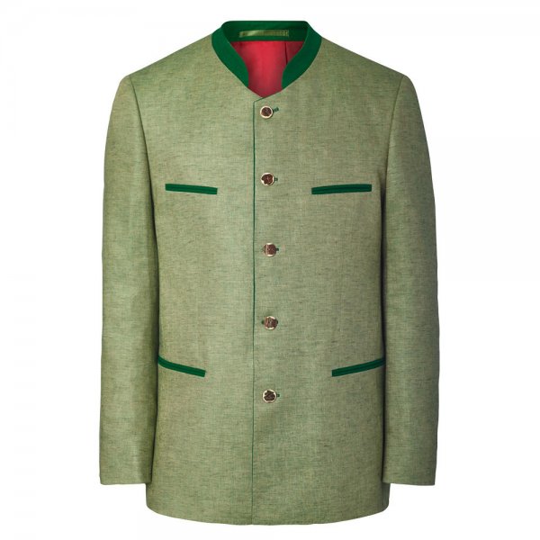Veste de costume traditionnel pour homme, tissu de chasse, verte, taille 52