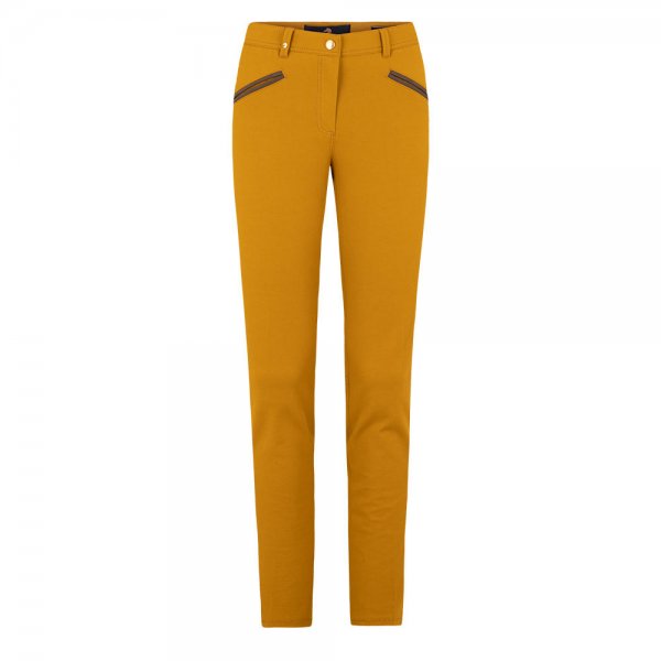 Pamela Henson »Royal« Ladies’ Trousers, Bi-Stretch Cotton, Honey, Size 38