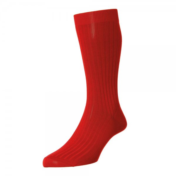 Pantherella Men's Socks DANVERS, Scarlet, Size M (41-44)