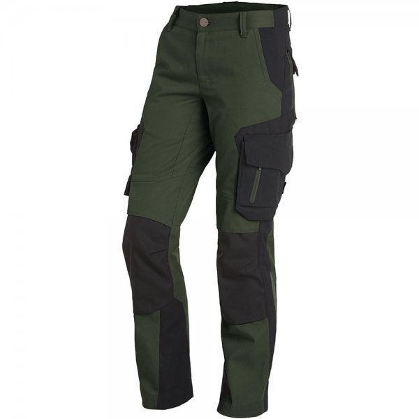 Pantalon de travail pour femme FHB Alma, vert olive-noir, taille 44