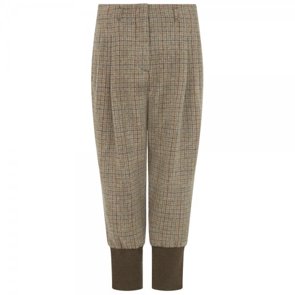 Pantalones 3/4 de caza estilo inglés de tweed para mujer Purdey »Maree«, 36