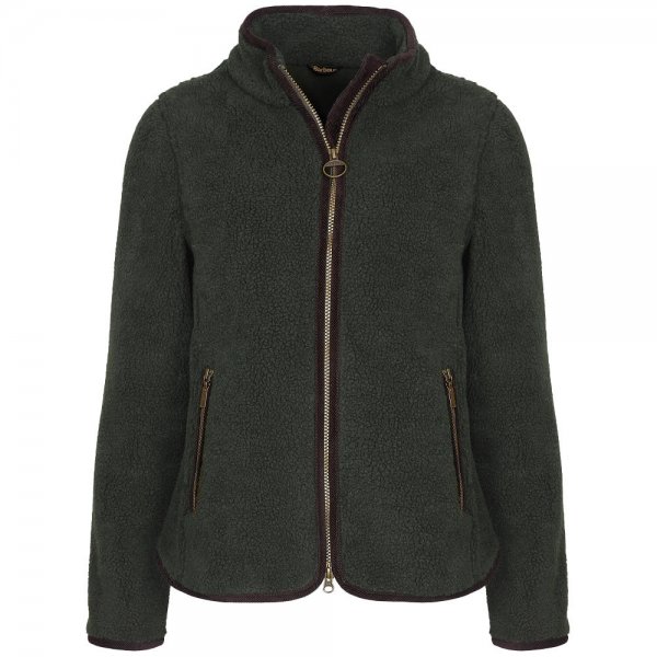 Veste en polaire pour femme Barbour » Lavenham «, vert olive, taille 36