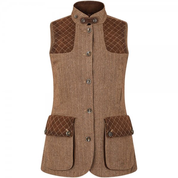 »Shooter Tweed Lady« Ladies Hunting Vest, Chestnut, Size 36