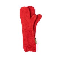Dog Drying Mitts, Brick Red