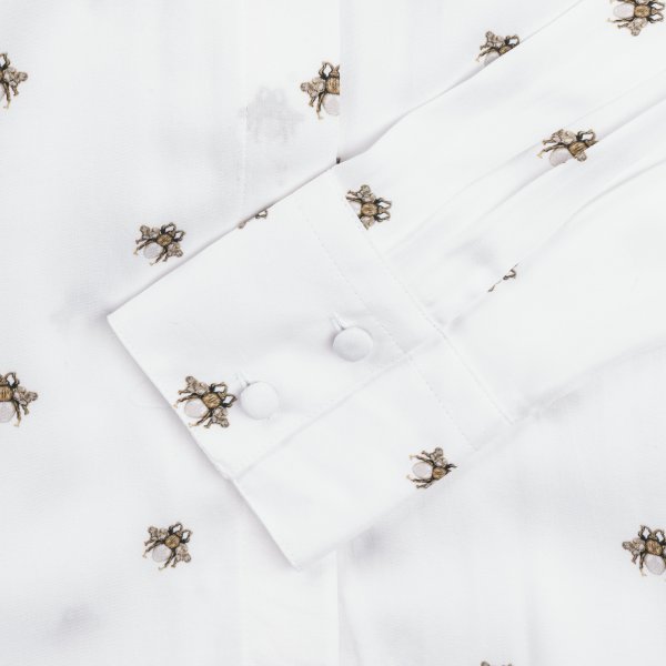 Hartwell »Lisa« Ladies' Blouse, »Bees«, White, Size 38