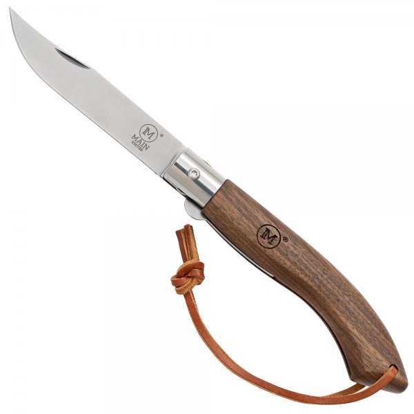 Coltello a serramanico MAIN »American Line«, legno di noce