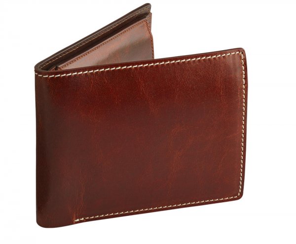 Leather Wallet, Cognac, Large