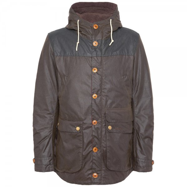 Chaqueta encerada para hombre Barbour »Game Parka«, verde oliva, talla L