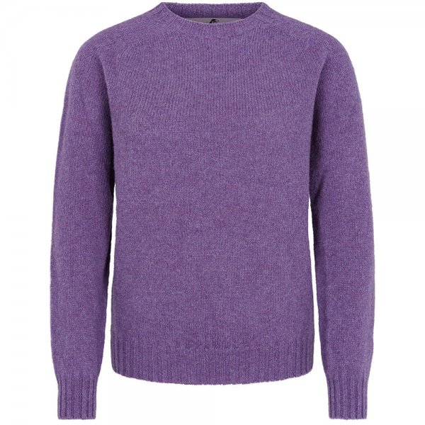 Ladies Crew Neck Sweater, Purple, Size L