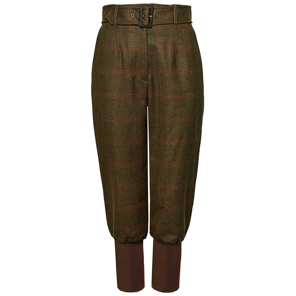 Purdey Ladies High Waisted Technical Tweed Breeks, Mount, Size 36, Trousers & Skirts