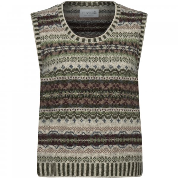 Eribé »Westray« Ladies’ Sleeveless Sweater, Glencoe, Size XS