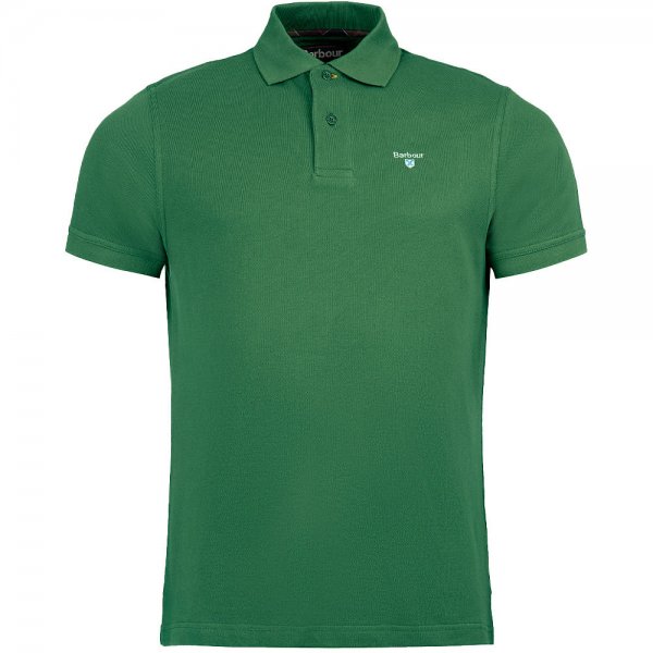 Barbour »Tartan Piqué« Men's Polo Shirt, Racing Green, Size S
