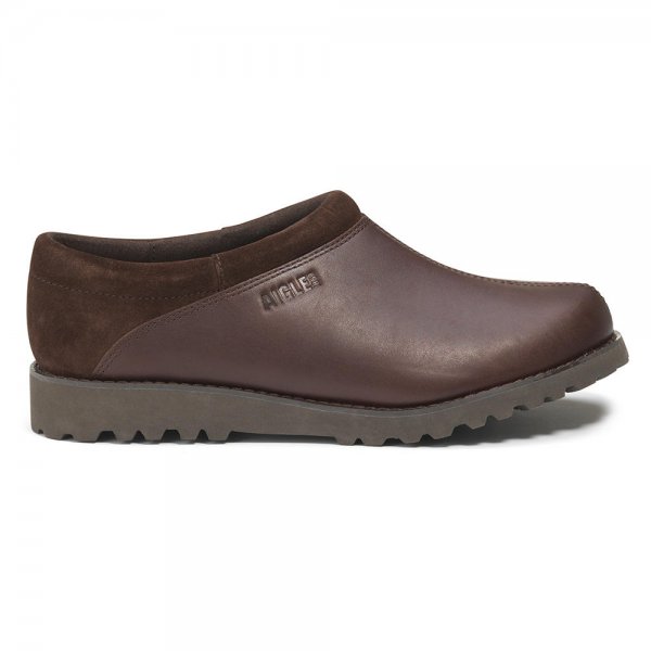 Chaussures en cuir pour homme Aigle » Basilo High «, brun foncé, taille 45