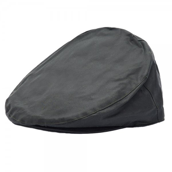 Barbour Wax Flat Cap, Sage, talla 60