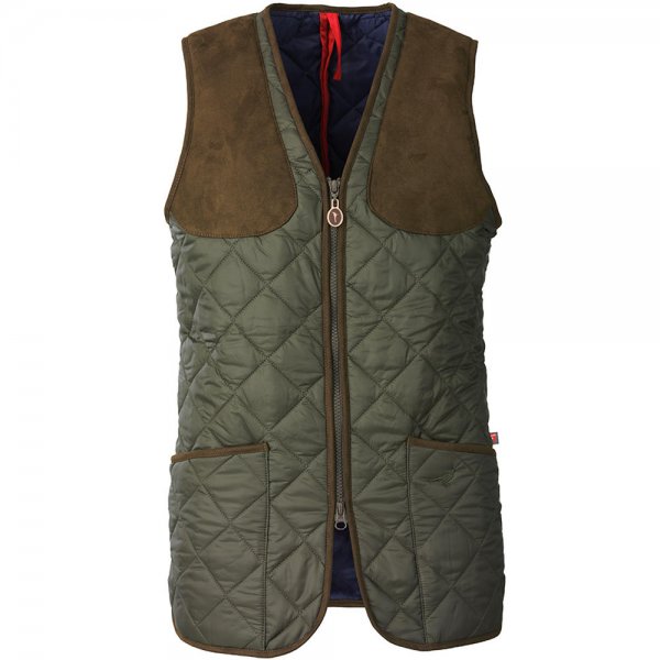 Laksen Ladies Quilted Vest »Cheltenham«, Olive, Size 34