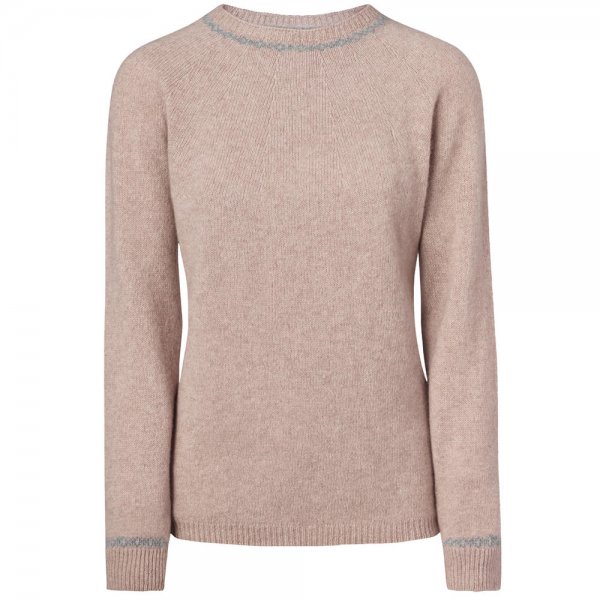 Ladies Cashmere Sweater, Beige, Size XL