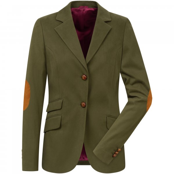 Blazer en coton pour femme » Andrea «, vert forêt, taille 34
