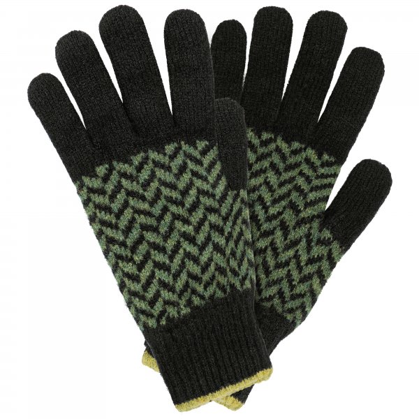 Men's Herringbone Gloves, Green/Olive