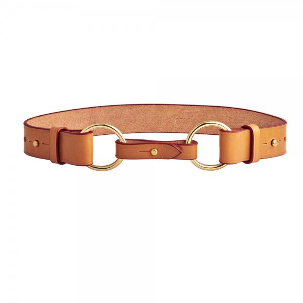 Cinturón de cuero »Aberdeen«, marrón natural, 90 cm
